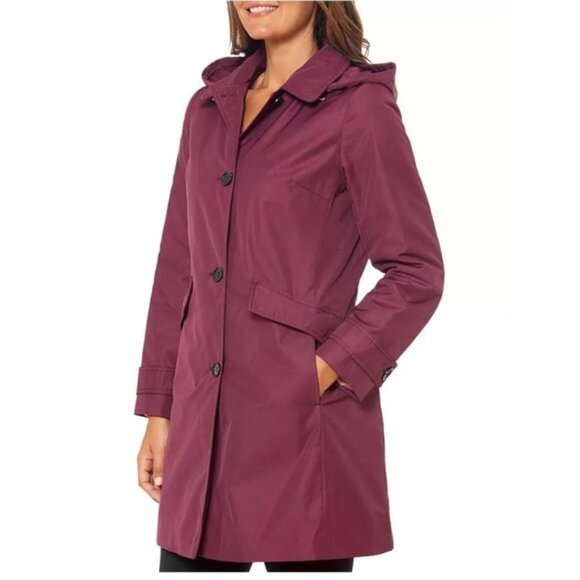 Kate Spade New York Hooded Trench Coat - Picture 2 of 8